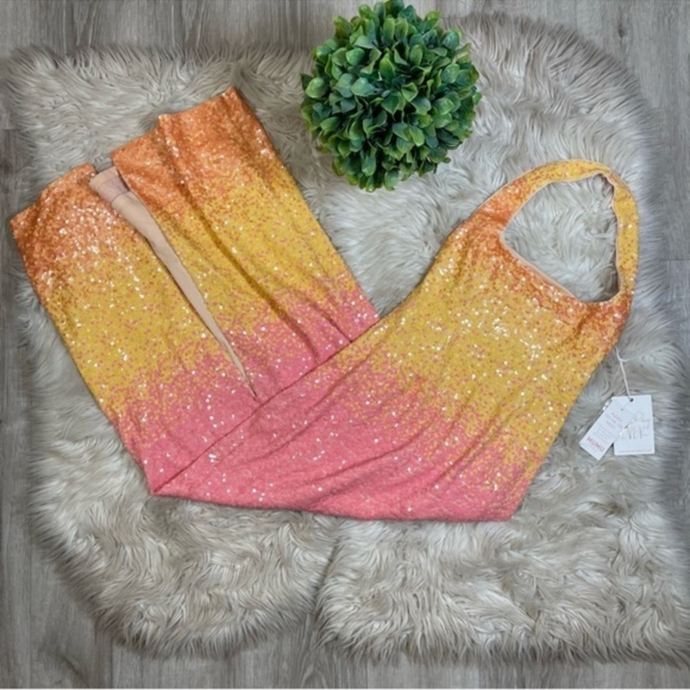 Show Me‎ Your Mumu Samba Sequin Ombré Midi Dress